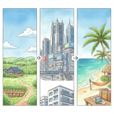 【FIRE後に住む場所】どこに住む？地方移住・都市・海外のメリット・デメリットを徹底比較