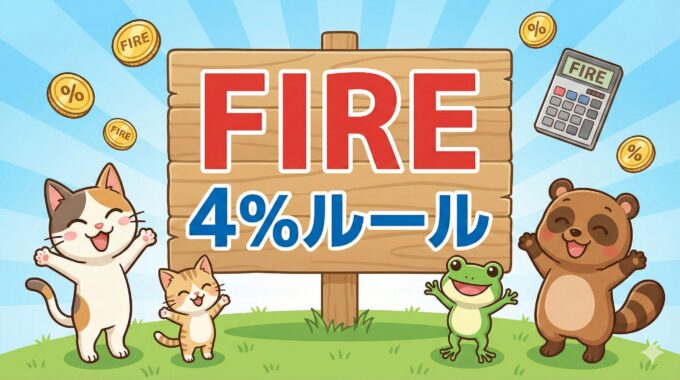 【漫画でわかる】FIREの「4%ルール」とは？計算方法と日本版の目標額をFPが解説