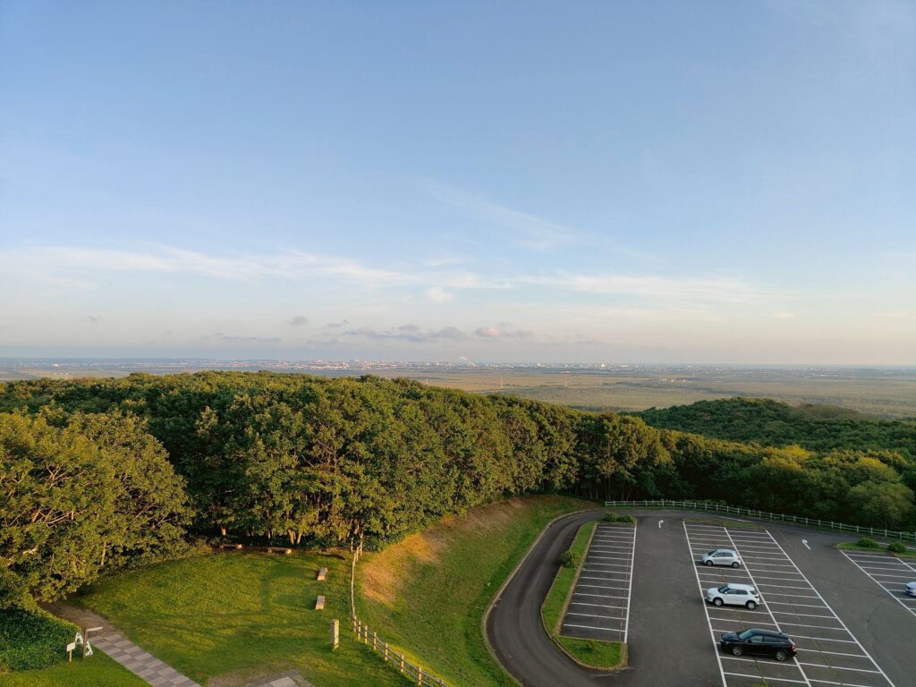 釧路市湿原展望台から歩いた先にあるサテライト展望台からの広大な絶景